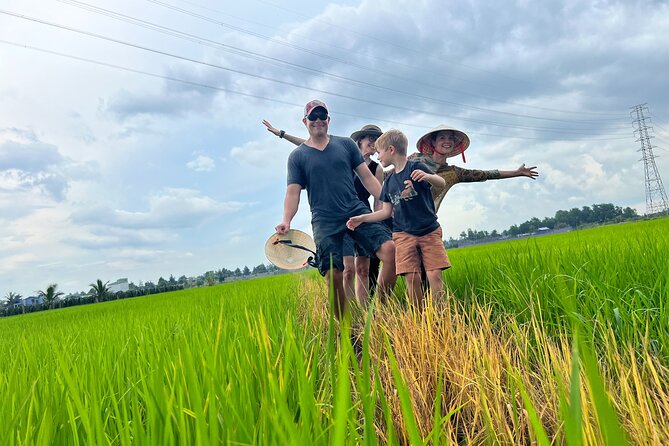 Mekong Day Trip Explore Village Bicycle CookingClass Group 12 Pax - Cooking spring rolls, pancakes, and lunch