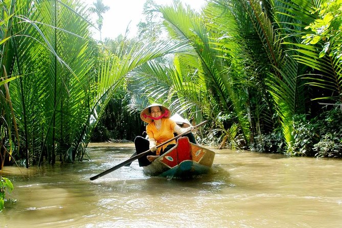 Mekong Delta 4 Islands, TukTuk, Boat, Try Khot Cake Local Cooking - Ben Tre, coconut candy, and the commercial side of the delta