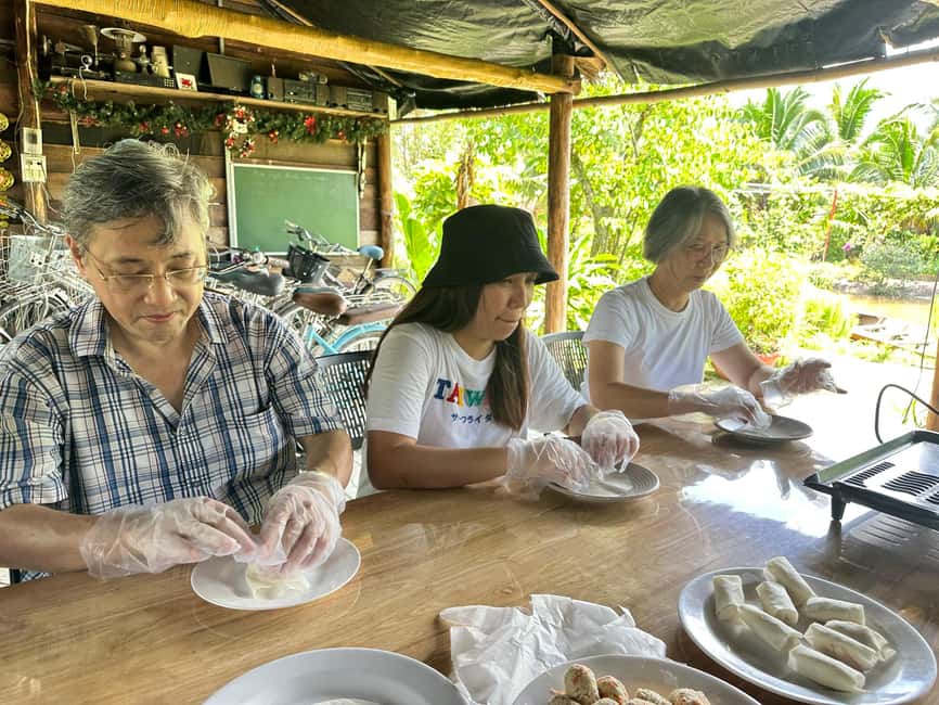 Mekong Delta Day Trip: Explore Cycling & Cook Classes Farm - Vinh Trang Pagoda and the afternoon river