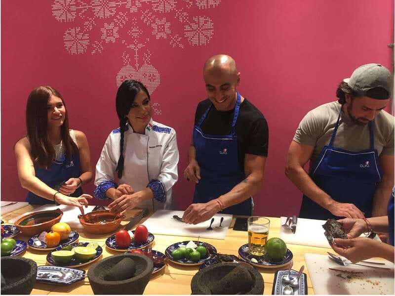 Mexico City: Mexican Salsas Cooking Class and Market Tour - Cacao, insects, fruit, and ice cream