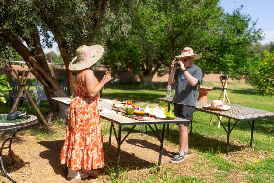 Moroccan Cooking Class: Farm-to-Table Tagine - Mint tea under the olive trees