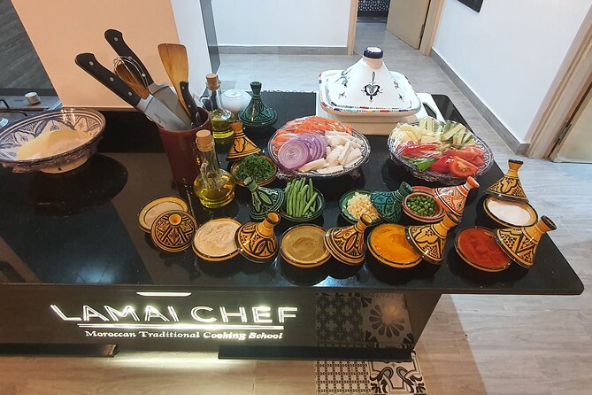 Moroccan Cooking Workshop LAMAI CHEF - Preparing bread, tagine, salads, and pancakes