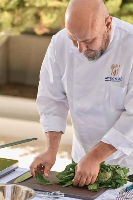 Mykonos: Hands-On Cooking Class with a Professional Chef - Learning with Chef Nikos in a group of eight