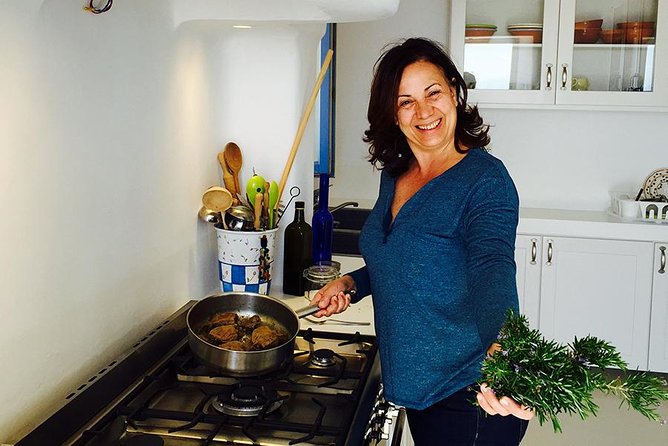 Mykonos Home Cooking Class & Traditional Greek Meal with Angelina - Meeting Angelina in Mykonos Old Town