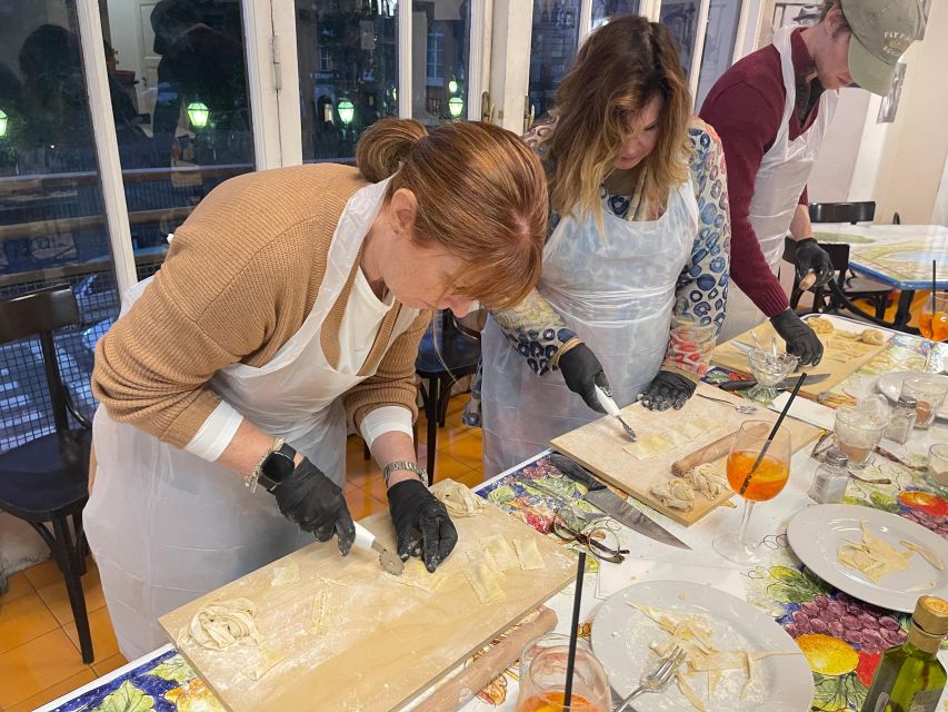 Naples: Pasta Cooking Class with Tiramisù and a Drink - Finding San Carlo 17 in central Naples