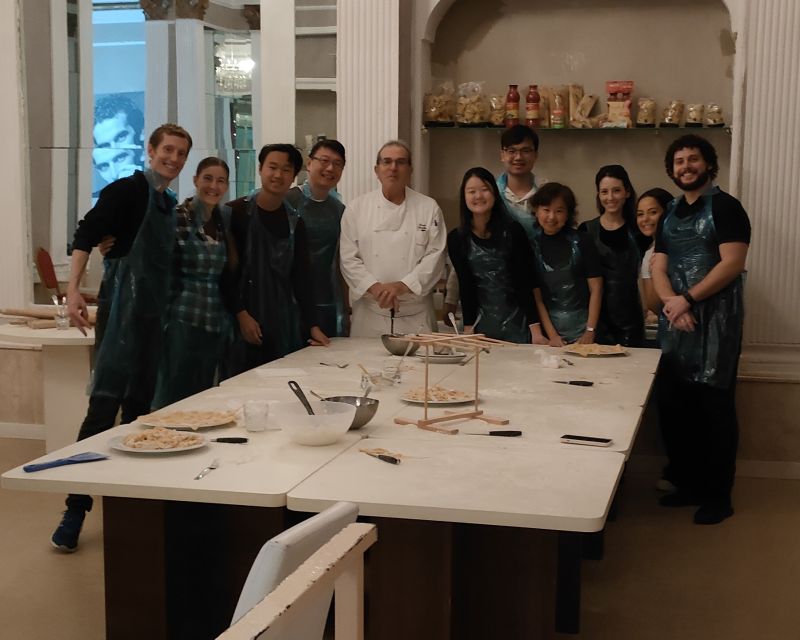 Naples: Pasta Making Class with Starter and Drink - Mixing and kneading the pasta dough