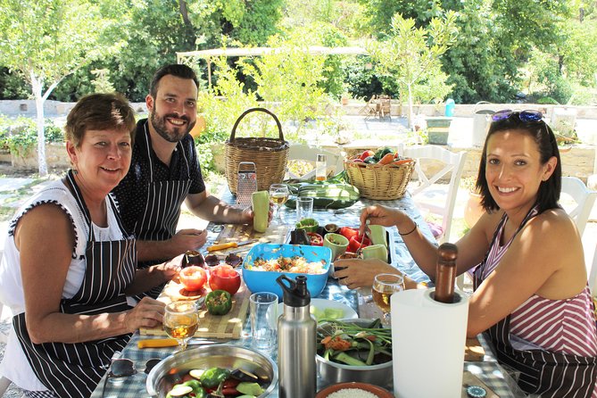 Naxos:Half-day cooking class at Basiliko - Greek dancing and plate breaking after dinner