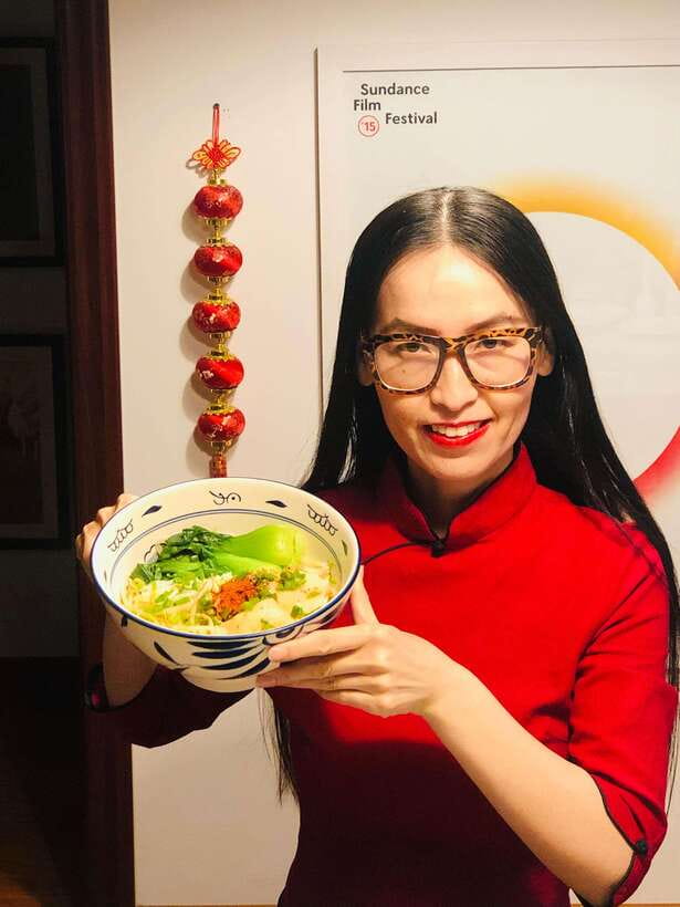 Online Cooking Class Hand Pulled Noodles by Sunflower Li - Meeting Chef Sunflower Li through Zoom