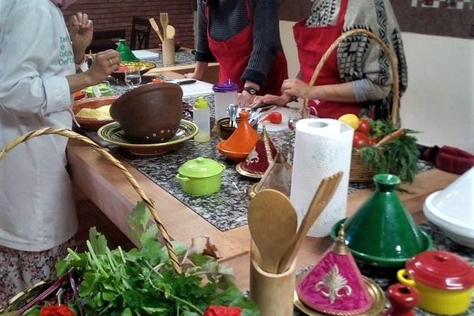 Organic Moroccan Cooking Class At Secret Berber Garden CT - Preparing tagine, couscous, and several salads