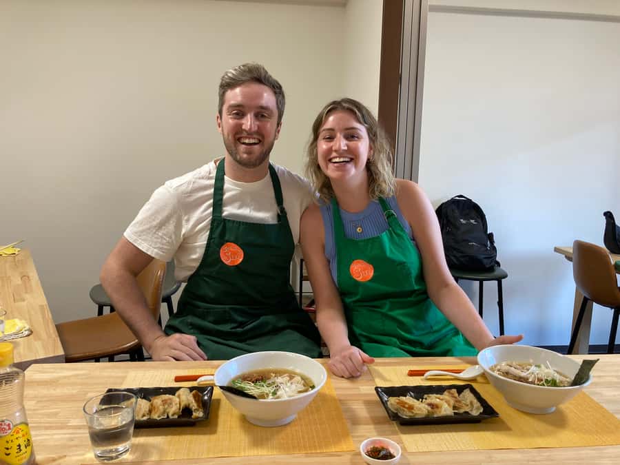 Osaka: Ramen and Gyoza Cooking Class in Dotonbori - Gyoza preparation adds a second set of skills