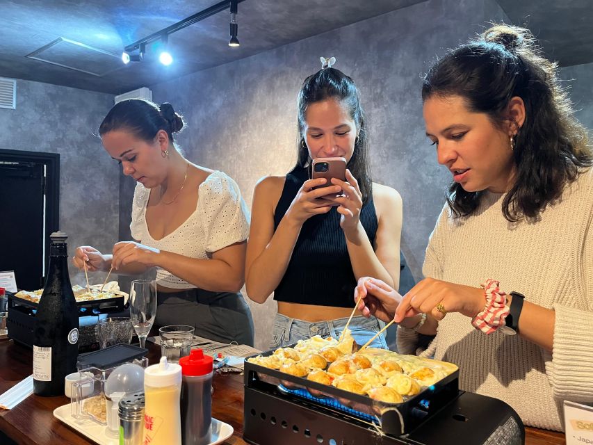 Osaka Sake Tasting with Takoyaki Cooking - A two-hour class with a personal feel
