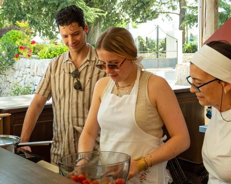 Ostuni: Orecchiette in a masseria - pasta making and tasting - Maria, Fabio, and the personal side of the lesson