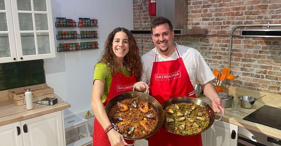 Paella and Burnt Basque Cheesecake - Learning the real work behind paella