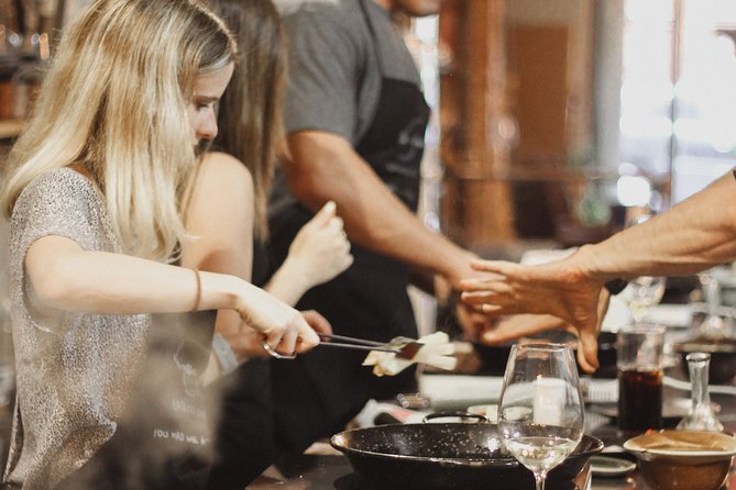 Paella Cooking Class with Professional Chef: Four Course Dinner - What happens at your cooking station