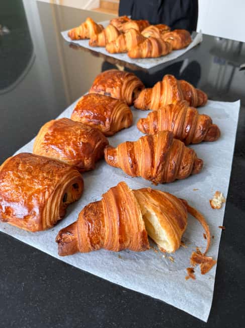 Paris: Croissant Baking Class with a Chef - Mixing, rolling, and folding the dough