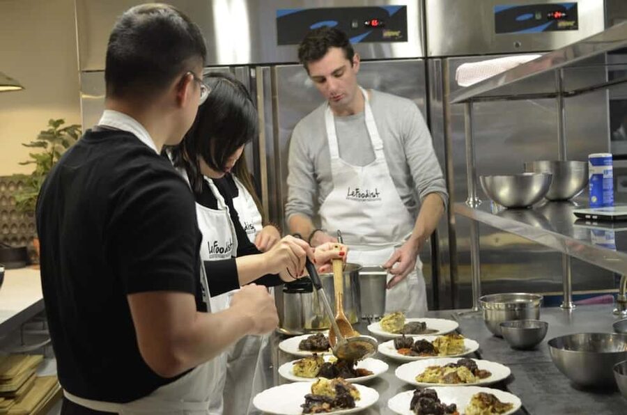 Paris: Evening Cooking Class with Optional Market Visit - Four courses, served one at a time