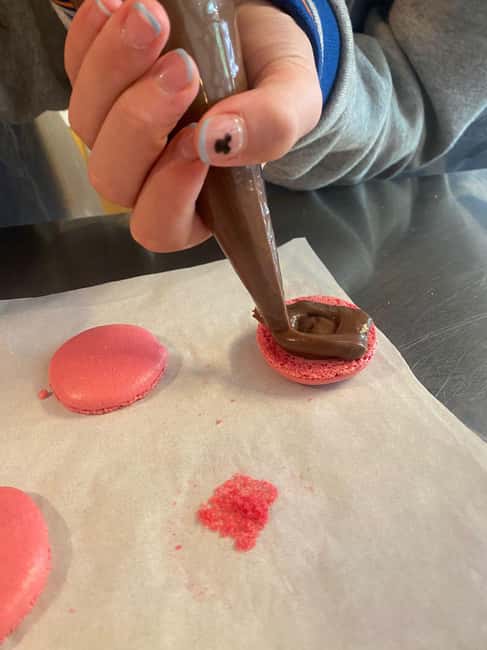 Paris: Macaron Baking Class for Families and Kids - The main drawback: shared production and fixed timing