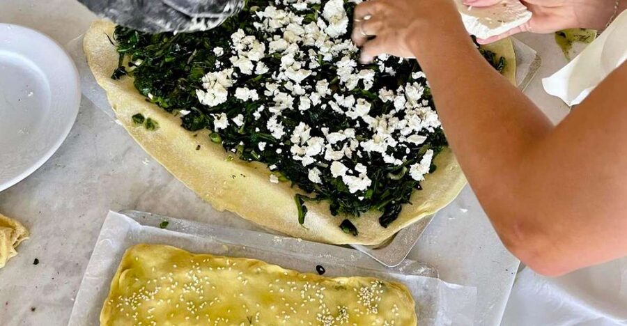 Paros: Greek Cooking Class with Full Meal - Preparing a Greek meal, one dish at a time