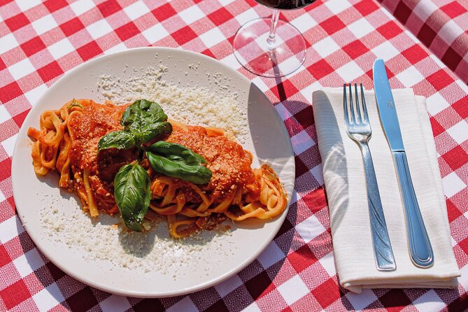 Pasta Cooking Class in Rome - Fettuccine Class in Piazza Navona - Making the dough and cutting the fettuccine