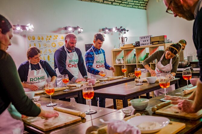 Pasta Cooking Class Near the Colosseum with 3 Spritz Cocktails - Fresh pasta and cocktails in central Rome