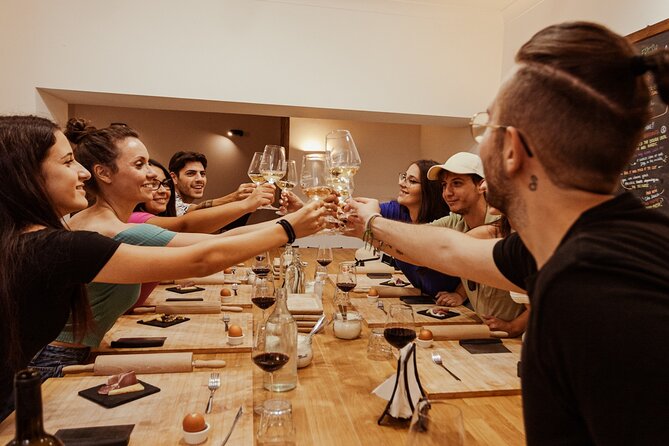 Pasta Making & Wine Tasting with Dinner in Frascati from Rome - Eating your pasta at a shared dinner