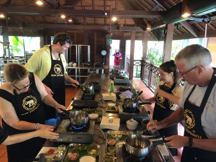 Phuket - Blue Elephant Thai Cooking Class with Market Tour - Eating your own cooking at Blue Elephant