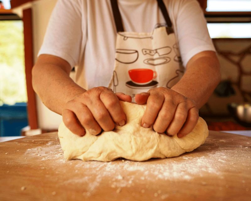 Phyllo Pie Baking Class @ Lefkada Micro Farm - Baking with olive oil and a wood-burning oven