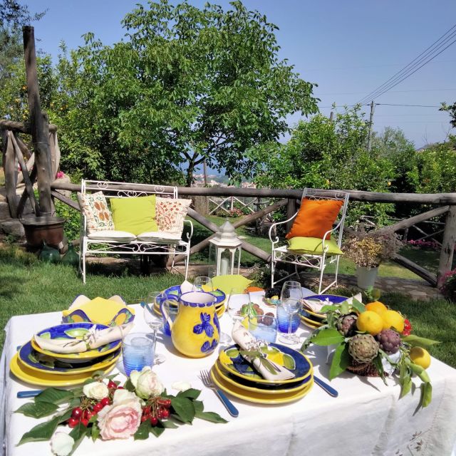 Piano di Sorrento: Cooking Class with Food Tasting and Wine - Making pasta with a local teacher