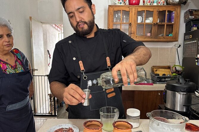 Private Authentic Mexican Cooking Class in Cancun with Alberto - Making tortillas and the first round of salsas