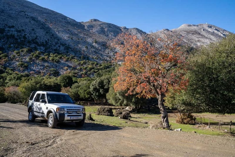 Private Jeep Tour to Psiloritis Mountain & Cooking Lesson - A quiet stop at Agia Eirini Monastery