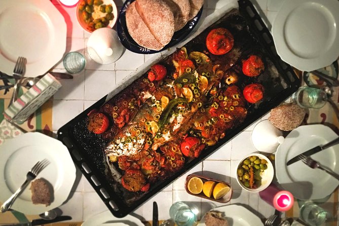 Private Moroccan Cooking Class in Casablanca with a Local Expert - Sitting down to eat what you prepared