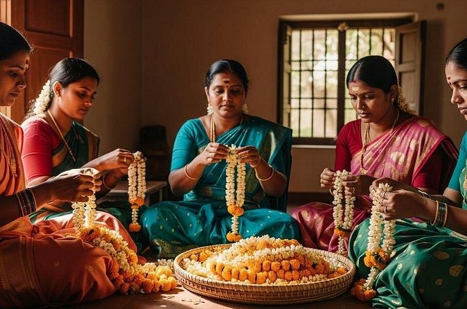 Private tour to learn Traditional Indian Art, craft & Cooking - Making an Udukkai and traditional dolls