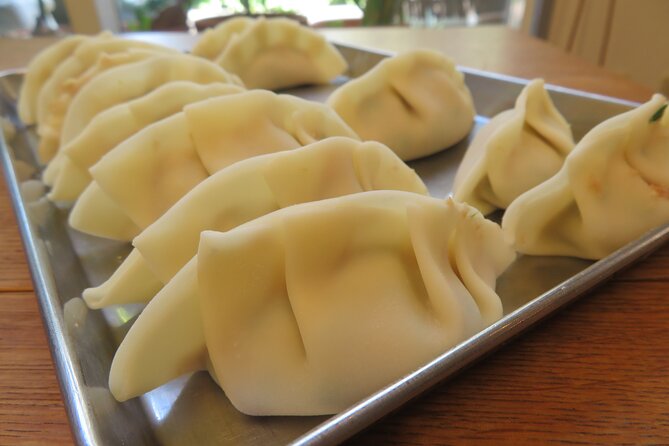 Ramen Making from Scratch with Tokyo Mom(Vegan Option Available) - Folding gyoza and sharing the meal