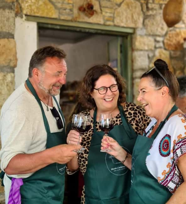 Rhodes: 1952 Farmhouse Cooking & Lunch with Unlimited Wine - Walking the Organic Garden