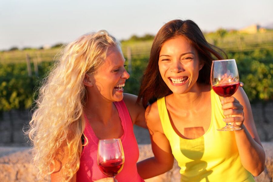 Rhodes: Winery Tour, Tasting and cooking with the Winemaker - Walking the vineyard with Jason