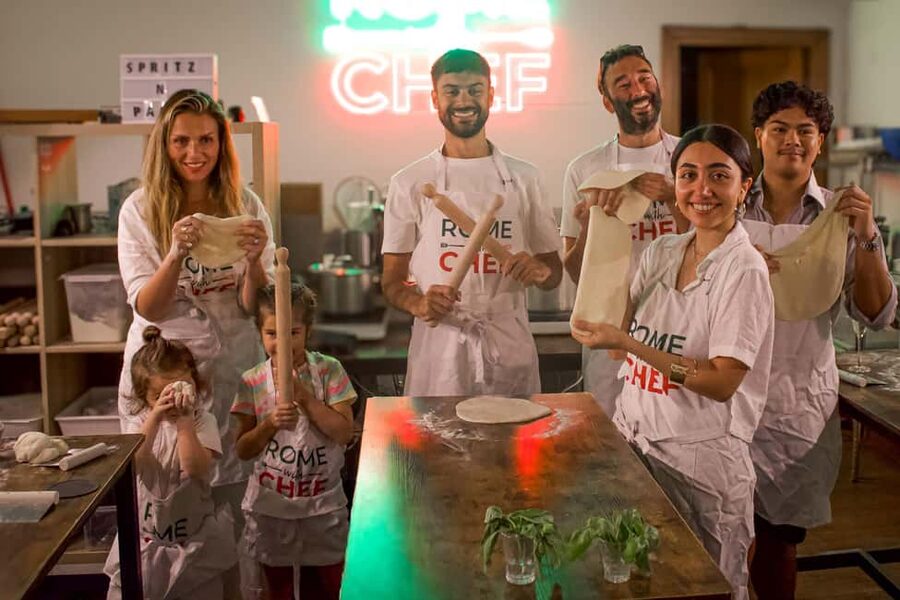 Rome 2-in-1: Pizza & Tiramisu Cooking MasterClass - A family-friendly kitchen, not a spectator show