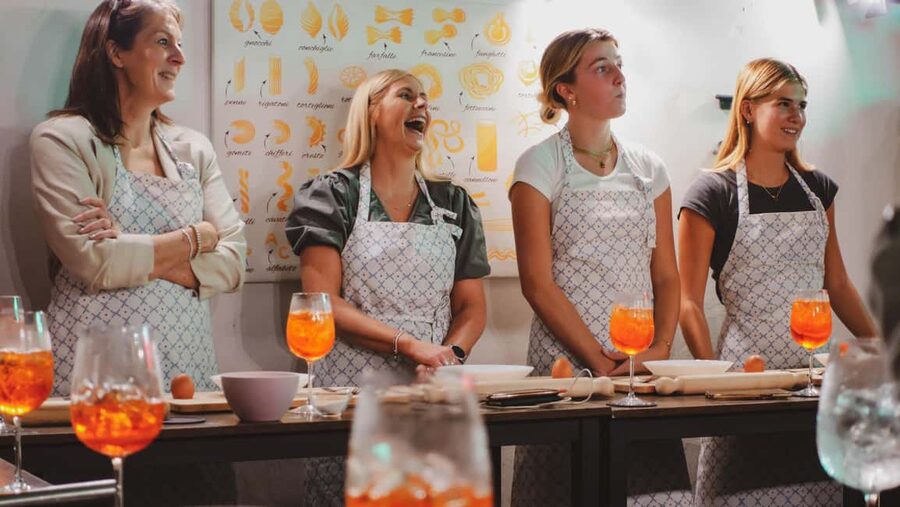 Rome Cooking Class: Make Pasta and 3 Spritz Cocktails - Making the three Italian spritzes