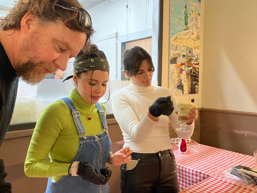 Rome: Cooking Class of fresh Pasta and Tiramisu Cake - Sitting down to eat what you made