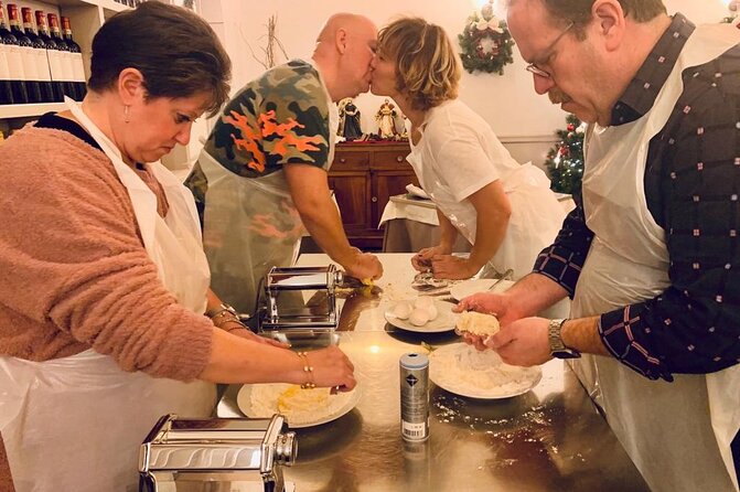 Rome Cooking: Pasta & Tiramisu Making, Free-Flowing Fine Wine - Rolling fettuccine by hand