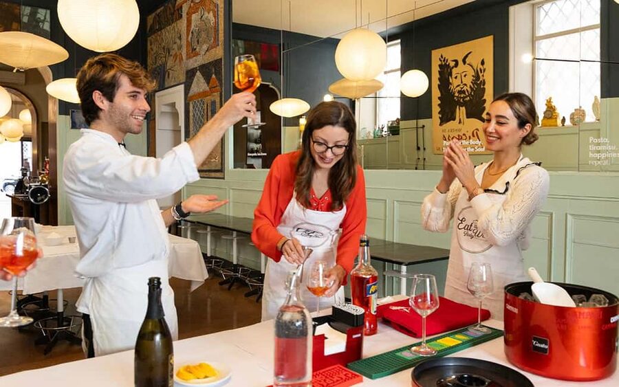 Rome: Enjoy Spritz and Pasta Making in Piazza Navona - The opening Spritz lesson