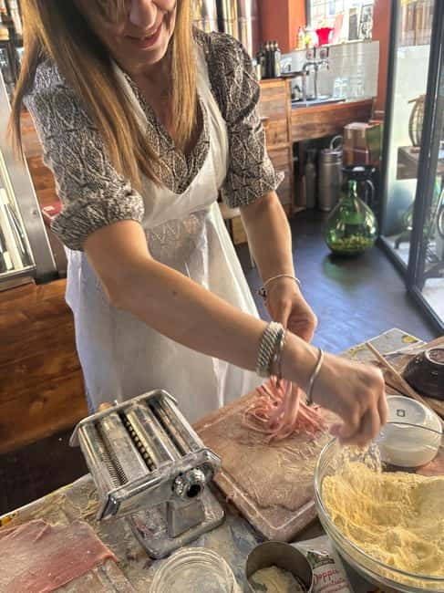 ROME:Hands-On Lasagna & Marsala Tiramisu Cooking Experience" - Sitting down to eat what you made