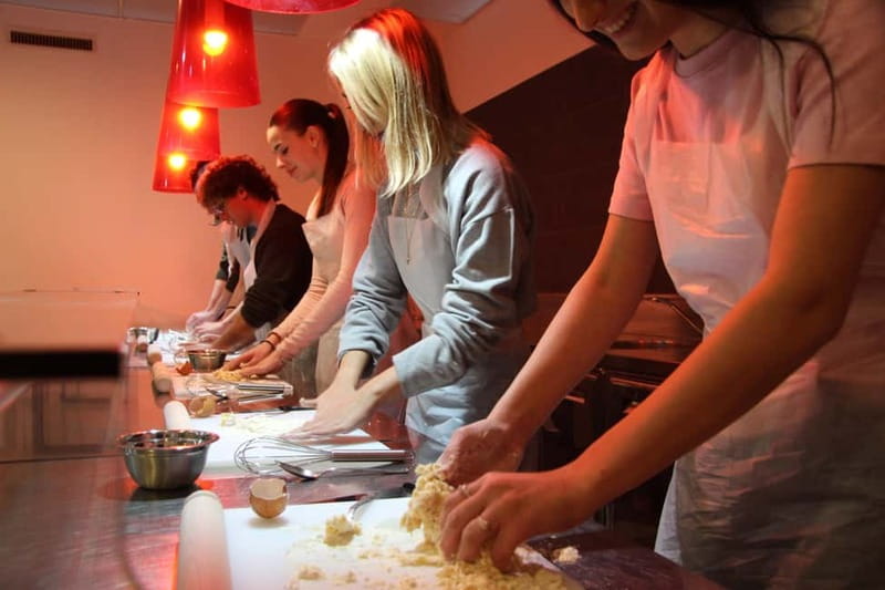 Rome: Lasagna, Fettuccine Pasta & Tiramisu Cooking Class - From kitchen work to a shared Roman meal