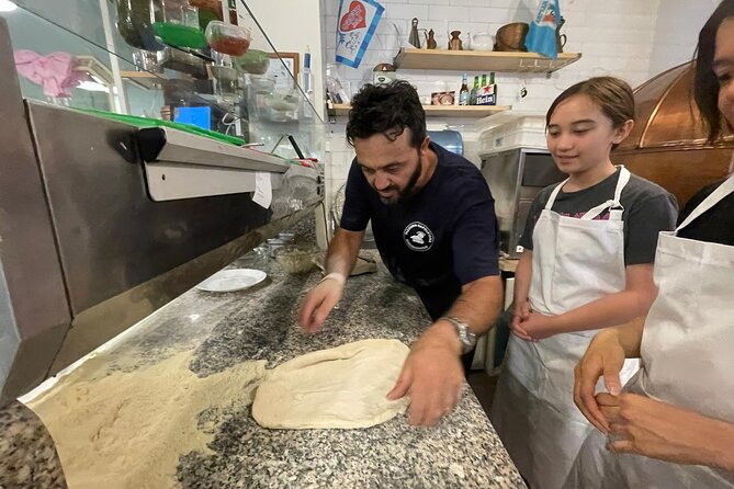 Rome: Neapolitan Pizza Cooking Class in Front of the Vatican - Shaping the dough, the part you actually practice