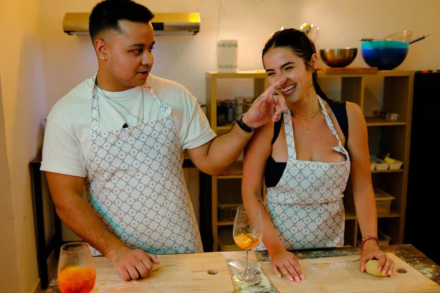 Rome: Pasta-Making Class with Italian Spritzes - Rolling fettuccine from scratch