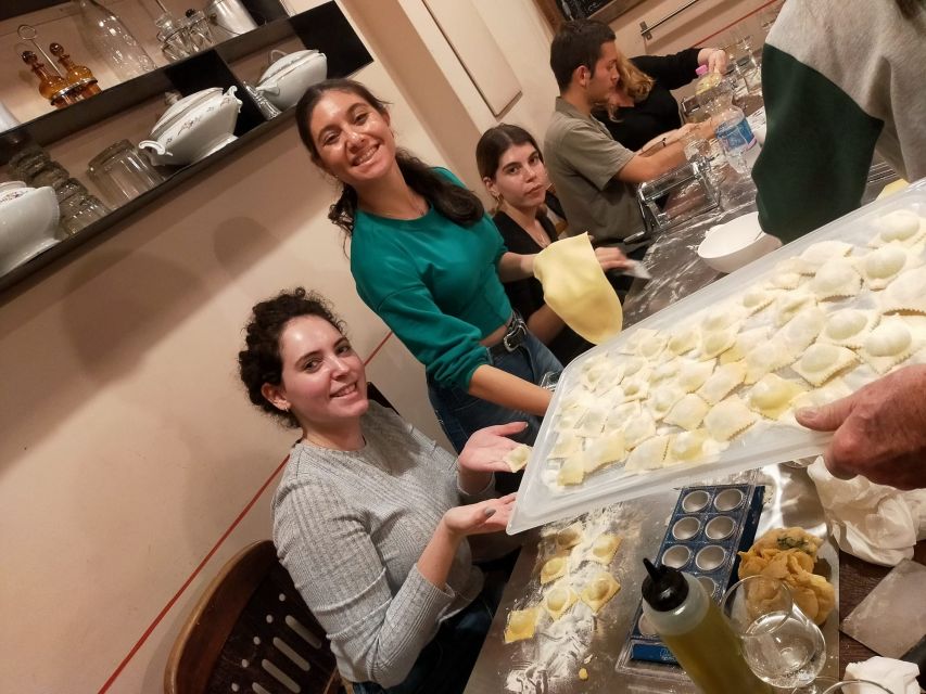 Rome: Pasta Making Class with Tiramisu & Wine PRIVATE OPTION - Making Roman pasta near the Vatican