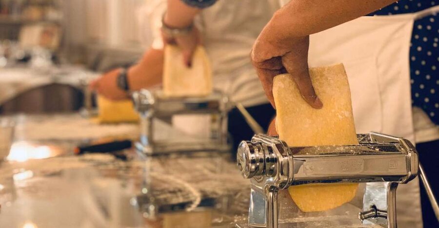 Rome: Pasta Making Class with Tiramisu & Wine PRIVATE OPTION - Wine, prosecco, and the finished meal