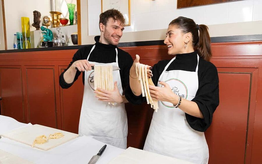 Rome: Ravioli, Fettuccine and Tiramisu Cooking Class - Making tiramisu before the pasta