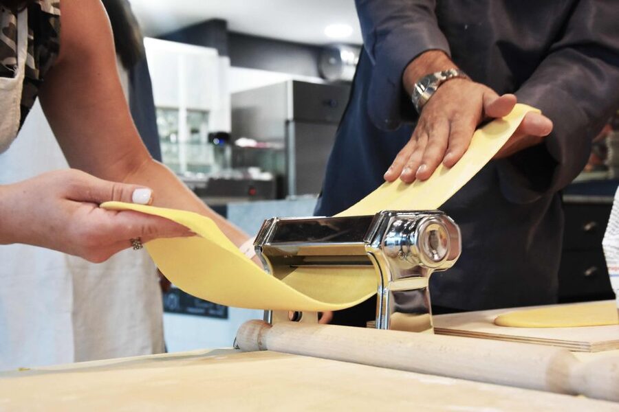 Rome: Small Group Pasta Making Class with Wine near Vatican - Fresh fettuccine near the Vatican