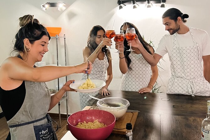 Rome Tipsy Cooking Class: Make Pasta and Mix 3 Spritz Cocktails - Finishing with Limoncello and your own meal