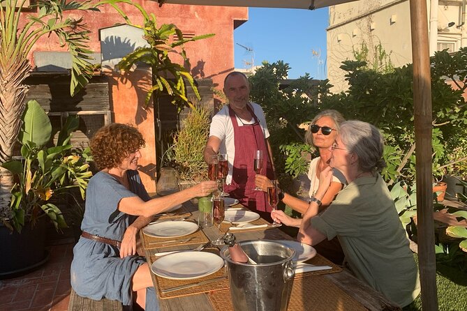 Rooftop Paella Seafood Cooking Class Experience in Barcelona - Preparing gazpacho, sangria, and the paella ingredients